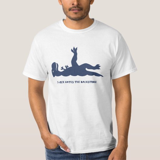 T-Rex-rugslag T-shirt (Voorkant)