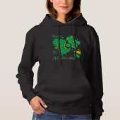 T Rex Saint Patrick's Day St Pat Rex Kinder Toddle Hoodie (Voorkant)