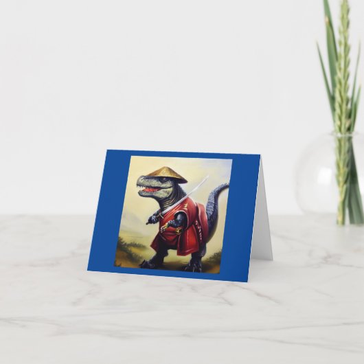 T Rex Samurai Kaart (Voorkant)