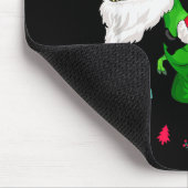 T-rex Santa Ride Funny Ugly Christmas Toddler_kids Muismat (Hoek)