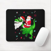 T-rex Santa Ride Funny Ugly Christmas Toddler_kids Muismat (Met muis)