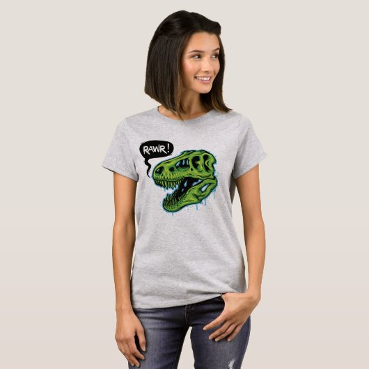 T-Rex schedel T-shirt (Voorkant volledig)