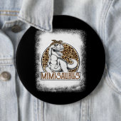 T Rex schoolstudent dinosaurus gelukkig 100 dagen Ronde Button 6,0 Cm (In situ)