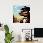 T Rex Sheriff Poster (Thuiskantoor)
