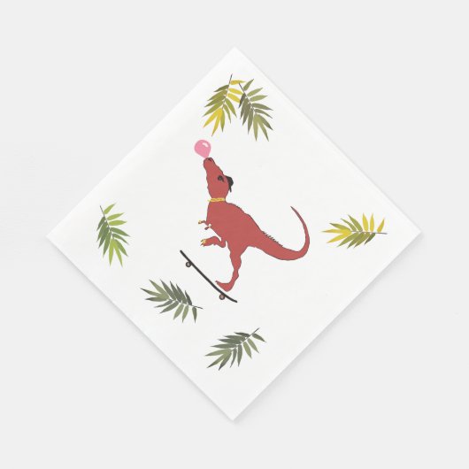 T-rex-skater Servet (Hoek)