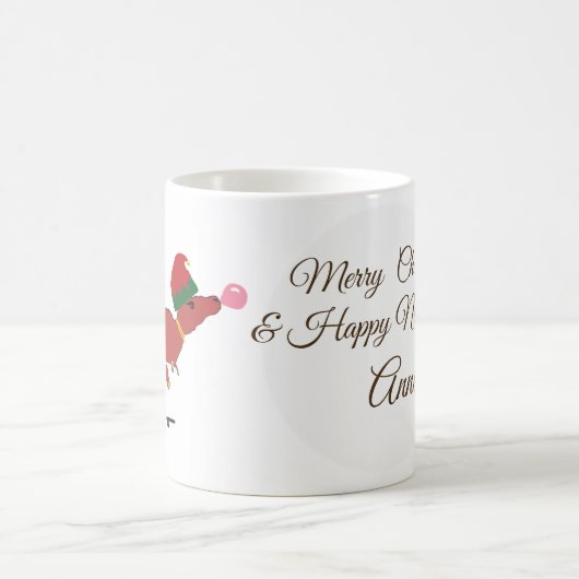 T-rex Skater vakantiekunst Koffiemok (Center)