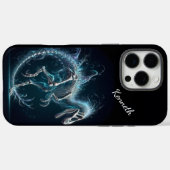 T-Rex skelet in etherisch licht Case-Mate iPhone Case (Achterkant (horizontaal))