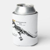 T Rex skelet koning van de dinosauriërs Blikjeskoeler (Blikje Voorkant)