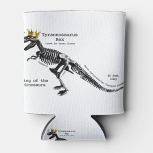 T Rex skelet koning van de dinosauriërs Blikjeskoeler
