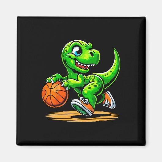 T-rex Skelet Speler Dinosaurus  Magneet (Voorkant)