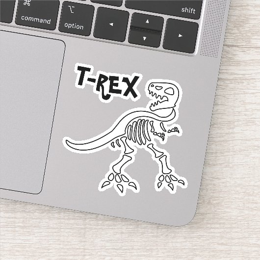 T-REX Skelet Sticker (Detail)
