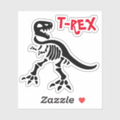 T-REX Skelet Sticker (Vel)