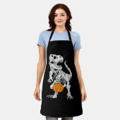 T-Rex skeleton Halloween-kostuum Schort (Gedragen)