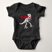 T-rex Skeleton Romper (Voorkant)