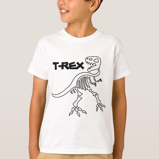 T-rex Skeleton T-shirt (Voorkant)