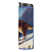 T Rex Skiën Thermosbeker (Geroteerd rechts)