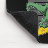 T-rex Sneeuwboarden Dinosaur Snowboard  Muismat (Hoek)