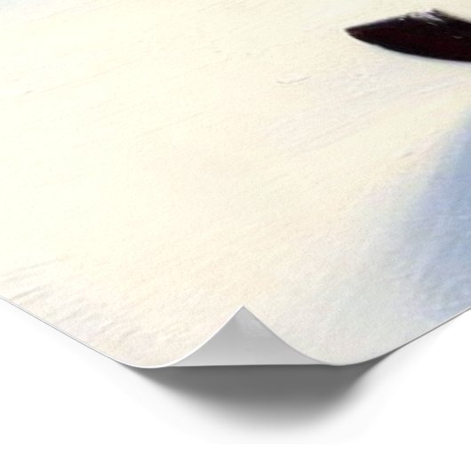 T Rex Sneeuwscooter Poster (Hoek)