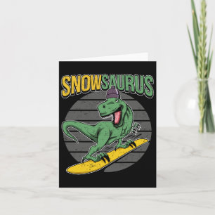 T-rex Snowboarden Dinosaurus Snowboard Kaart
