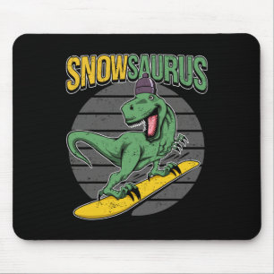 T-rex Snowboarden Dinosaurus Snowboard Muismat