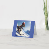 T Rex Snowboarden Kaart (Voorkant)