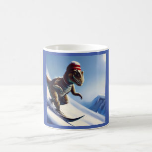 T Rex Snowboarden Koffiemok