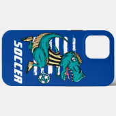T-Rex Soccer Player-poorten Case-Mate iPhone Case (Achterkant (horizontaal))