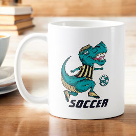 T-Rex Soccer Player-poorten Koffiemok