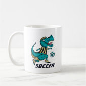T-Rex Soccer Player-poorten Koffiemok (Links)