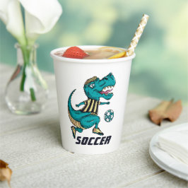T-Rex Soccer Player-poorten Papieren Bekers
