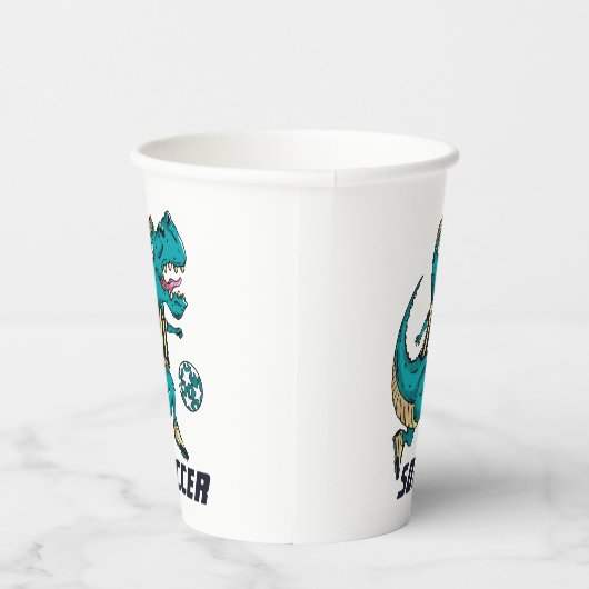 T-Rex Soccer Player-poorten Papieren Bekers (Rechts)