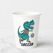 T-Rex Soccer Player-poorten Papieren Bekers (Voorkant)