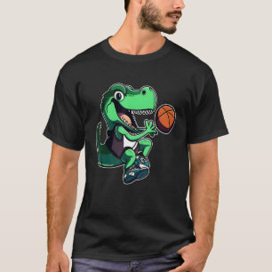 T Rex speelt Basketbal Coach Dino Trex Rex Sport T-shirt