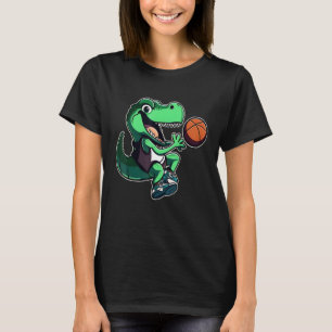 T Rex speelt Basketbal Coach Dino Trex Rex Sport T-shirt