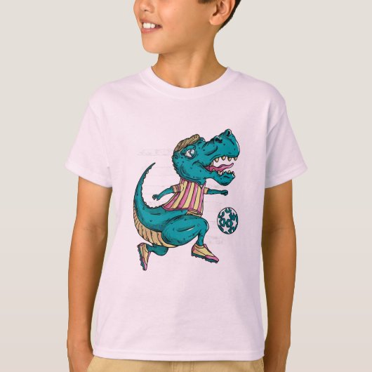 T-rex-speldensport, Funny Soccer Dinosaur Lovers T-shirt (Voorkant)