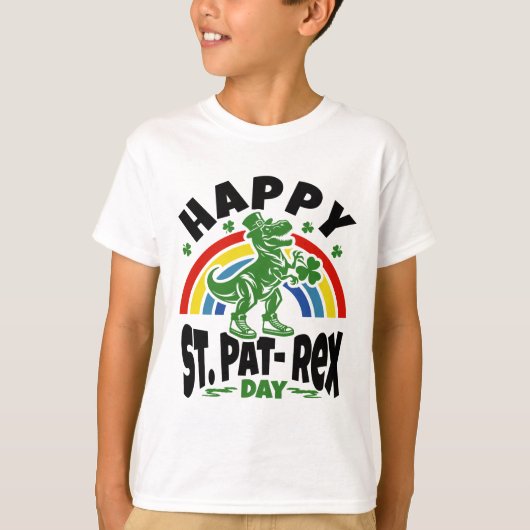 T-Rex St. Patrick's Day T-shirt (Voorkant)