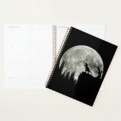 T Rex staande op berg maanlicht Halloween Planner (Display)