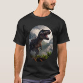 T-Rex standing before a rugged T-shirt (Voorkant)