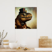 T Rex Steampunk Poster (Keuken)