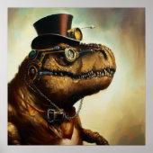 T Rex Steampunk Poster (Voorkant)