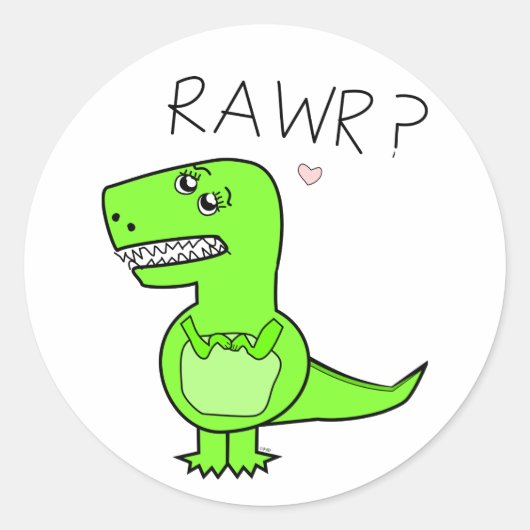 T-Rex Sticker (Voorkant)