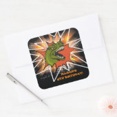 T-REX-stickers Vierkante Sticker (Envelop)
