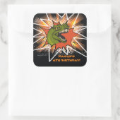 T-REX-stickers Vierkante Sticker (Tas)