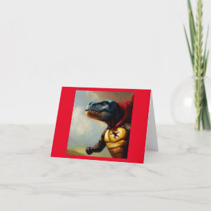 T Rex Superhero Kaart