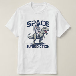 T-Rex T-Shirt met astronaut en ruimte jurisdictie