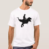 T-Rex T-shirt met cowboy Riding (Voorkant)