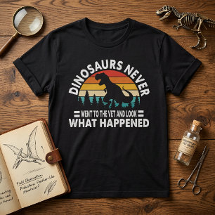 T-Rex T-shirt met grappige tekst 'Dinosauriërs gin