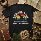 T-Rex T-shirt met grappige tekst 'Dinosauriërs gin