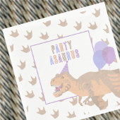 T-Rex Tan Dinomite Schattigee Dinosaurus Verjaarda Servet