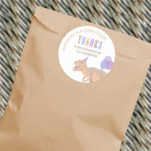 T-rex tan Schattige elke leeftijd dinosaurus Dank Ronde Sticker